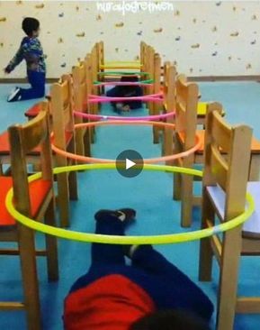 Kaba Motor Becerileri, Maluchy Montessori, Aktiviti Kanak-kanak, Physical Activities For Kids, Gross Motor Activities, Aktivitas Montessori, Creative Games, Seni Origami, Easy Activities