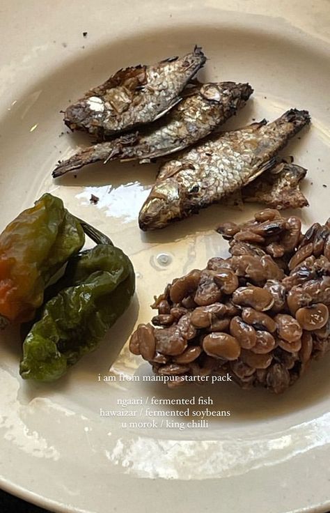 1. King chilli(umorok) 2. Fermented fish(ngaari) 3. Fermented soyabean(hawaijar also nato in japanese) #kingchilli#ngaari#hawaijar#nato Nato Japanese Food, Manipuri Food, Japanese Food, Side Dish, Side Dishes, Foundation, Fish, Quick Saves