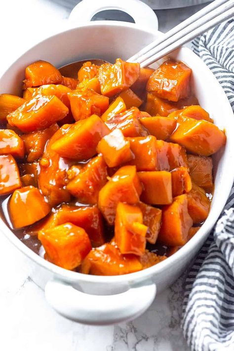 Instant Pot Candied Yams Can Yams Recipe, Yams Recipe Healthy, Vegetarian Thanksgiving Sides, Best Candied Yams Recipe, Yam Recipes, Baked Candied Yams, Candied Yams Recipe, Canned Yams, Recipes Avocado