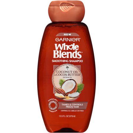 Garnier Whole Blends Shampoo with Coconut Oil & Cocoa Butter Extracts 12.5 FL OZ Whole Blends Shampoo, Control Frizzy Hair, Garnier Whole Blends, Whole Blends, Butter Extract, Butter Oil, Hair Control, Coconut Butter, Oil Coconut