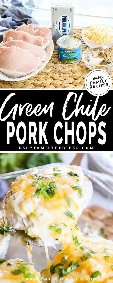 Chopped Green Chili Recipes, Keto Baked Pork Chops Oven, Pork Chop Mexican Recipes, Keto Pork Chops Recipes, Easy Pork Chop Recipes In Oven, Baked Pork Chops Oven Boneless, Low Carb Pork Chop Recipe, Keto Pork Recipes, Keto Pork Chop Recipes