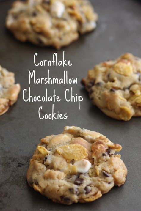 Cornflake Marshmallow Chocolate Chip Cookie Recipe Milk Bar Cornflake Marshmallow Cookies, Christina Tosi Recipes, Cornflake Chocolate, Marshmallow Cookie Recipes, Chocolate Chip Marshmallow, Chocolate Chip Marshmallow Cookies, Marshmallow Chocolate, Christina Tosi, Marshmallow Cookies