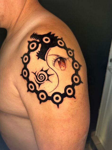 Meliodas Dragon Tattoo, Sds Tattoo, Meliodas Tattoo, 7 Deadly Sins Tattoo, Fairy Tail Tattoo, Seven Deadly Sins Tattoo, Kingdom Hearts Tattoo, Sin Tattoo, Pokemon Tattoos