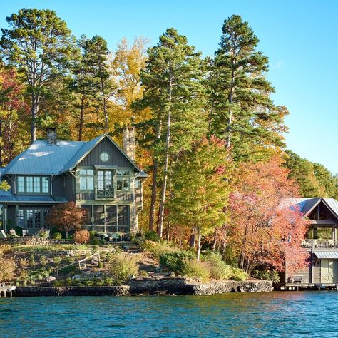 A Couple Builds Their Dream Home on Georgia’s Lake Burton—To Share With the Next Generation — Southern Living North Georgia, Mountain Lake, Come And Go, Outdoor Ideas, Southern Living, Ranch House, The Next Generation, Next Generation, Dream Home