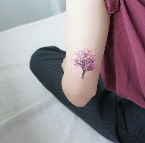 Skin Deep Tales tattoos Tiny Tree Tattoo, Cherry Tree Tattoos, Tattoo Lyrics, Cherry Blossom Tree Tattoo, Blossom Tree Tattoo, Cardinal Tattoo, Catrina Tattoo, Tree Tattoo Small, Sanskrit Tattoo