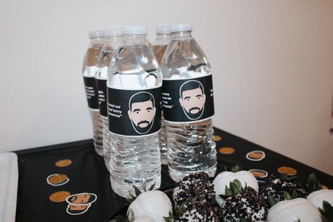 Drake Birthday Party Ideas, Drake Bachelorette Party, Drake Themed Birthday Party, Drake Bachelorette, Drake Party, Drake Birthday, Drake Birthday Party, Champagne Mami, Drake's Birthday