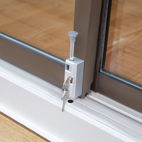 Types of Sliding Glass Door Locks and How to Find The Best One For You Aluminium Patio Doors, Sliding Window Lock, Patio Door Locks, Patio Door Handle, Sliding Doors Exterior, Glass Door Lock, Sliding Glass Doors Patio, Diy Sliding Door, Glass Doors Patio