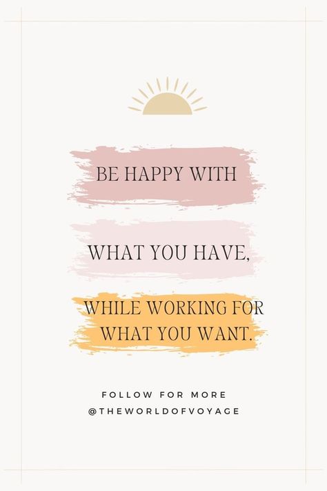 Be Happy Quote/ Quotes to live by/ Growth Mindset Be Happy With What You Have While, Use What You Have Quote, Want Quotes, Wise Sayings, Take What You Need, Nice Quotes, Recovery Quotes, Important Quotes, Motivational Thoughts