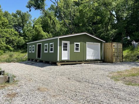 DOUBLE-WIDE Lofted Cabin, Portable Sheds, Shed Cabin, Barn Garage, Home Inventory, Spray Foam, Horse Barns, Swing Set, Building A Website