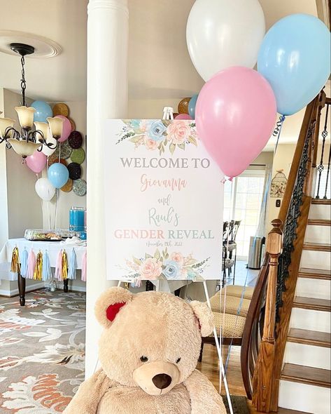 Gender Reveal Teddy Bear Theme Cake, Bearly Wait Gender Reveal Ideas, Gender Reveal Entrance Sign, Teddy Bear Gender Reveal Decorations, We Can Bearly Wait Gender Reveal, Teddy Bear Gender Reveal Ideas, Gender Reveal Teddy Bear Theme, Gender Reveal Bear Theme, Bear Gender Reveal Ideas