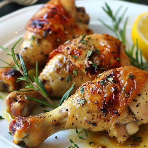 Juicy Baked Chicken Legs - Good For Recipes Chicken Leg Bake, Healthy Chicken Leg Recipes, Baked Chicken Legs In The Oven, Baked Chicken Legs Recipes, Easy Chicken Leg Recipes, Roast Chicken Legs Recipe, Chicken Legs In The Oven, Chicken Legs In Oven, Baked Chicken Pieces