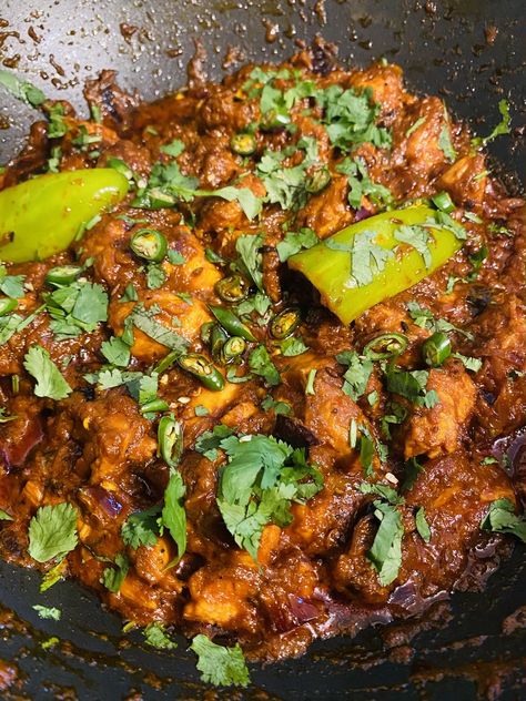 Chicken Bhuna with cardamoms and cloves by Shai Ayoub. Cardamom Chicken, Yoghurt Chicken, Chicken Bhuna, Chicken Whole, Kashmiri Chilli, Cloves Spice, Ginger Garlic Paste, Chicken Masala, Cumin Seeds