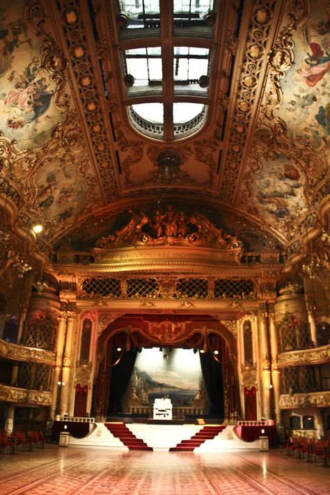 The beautiful Blackpool Tower Ballroom by Kippa2001, Lancashire, UK. Built in 1894 and designed by Frank Hatcham. Blackpool is a seaside town famous for it's fun park and illuminations. Blackpool Uk, Blackpool Tower, Blackpool England, Places In England, Fun Park, Seaside Town, Blackpool, Seaside Towns, Famous Places