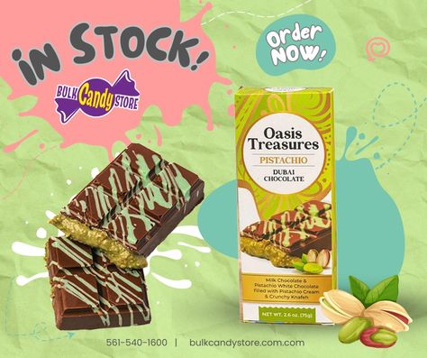 Pistachio Chocolate Bar, Pistachio Kunafa, Pistachio White Chocolate, Dubai Chocolate, Pistachio Chocolate, Bulk Candy Store, Chocolate Pistachio, Online Candy Store, Pistachio Cream