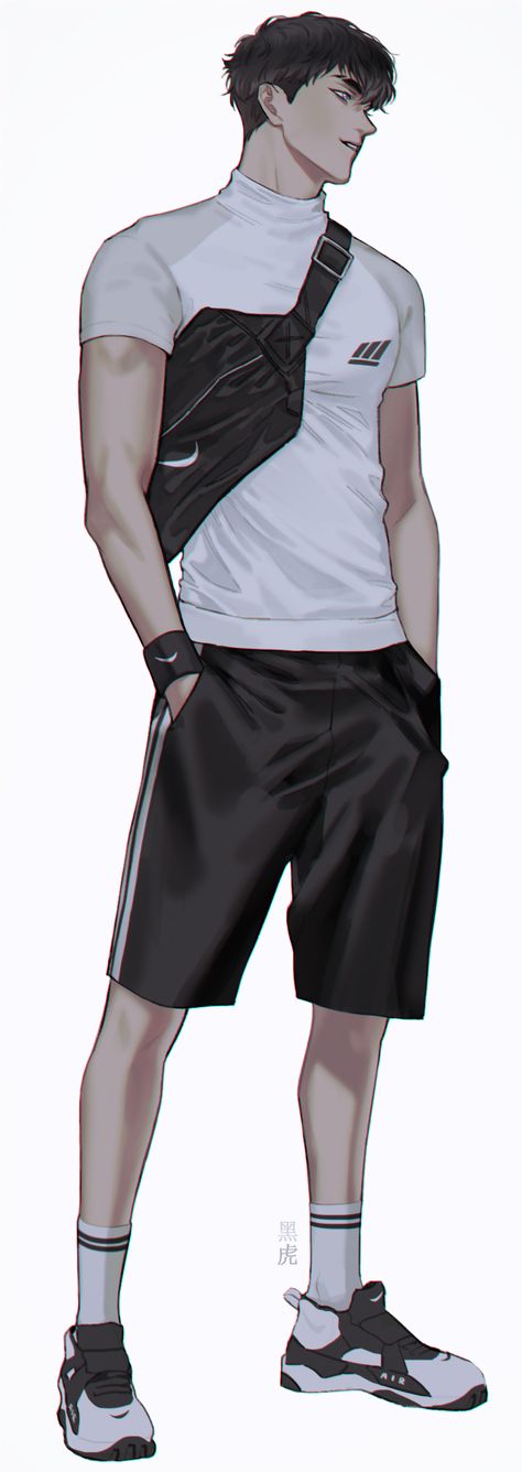 Digital Art Anime, Manga Boy, Character Design Male, Anime Drawings Boy, Anime Poses Reference, Male Art, Boy Art, Handsome Anime Guys, Anime Poses