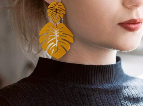 Metals Type: Copper Alloy Item Type: Earrings 1 inch = 2,54 cm1 cm = 0,39 inch Soft Girl Outfits, Anthropologie Jewelry, Goth Grunge, Monstera Leaf, Metal Earrings, Earrings Color, Soft Girl, Vintage Aesthetic, For Love And Lemons