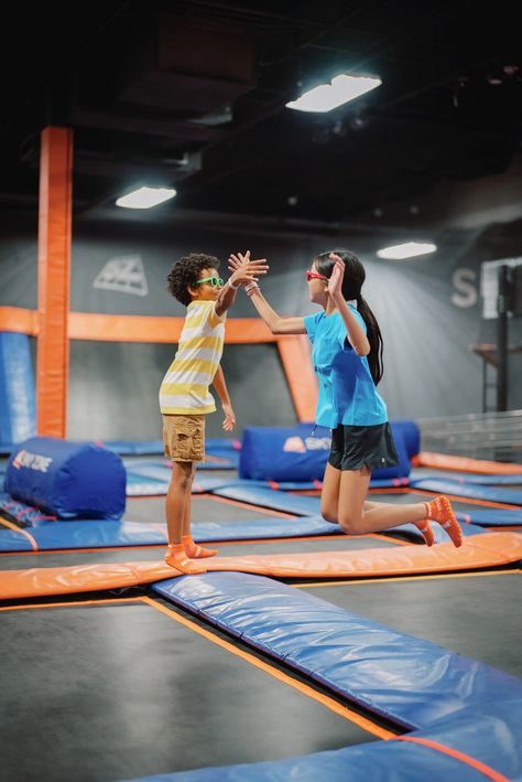 Trampoline Park & Indoor Entertainment with 200 Locations | Sky Zone Trampoline Park Trampoline Park Aesthetic, Trampoline Bed, Trampoline Park Pictures, Large Trampoline, Jump Park, Old Trampoline, Get Air Trampoline Park, Factory Photography, Altitude Trampoline Park