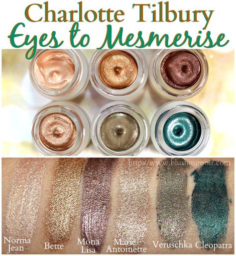 Charlotte Tilbury Eyes to Mesmerise Cream Eyeshadow Swatches Charlotte Tilbury Cream Eyeshadow, Charlotte Tilbury Swatches, Charlotte Tilbury Eyes To Mesmerize, Eyes To Mesmerise, Eyeshadow Swatches, Charlotte Tilbury Makeup, Makeup To Buy, Norma Jean, Makeup Swatches