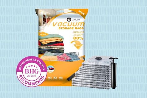 The 7 Best Vacuum Storage Bags of 2023, According to Testing Kitchen Materials, Moving Blankets, Calendar Reminder, Vacuum Sealer Bags, Vacuum Storage Bags, Vacuum Sealers, Vacuum Storage, Best Vacuum, Hosting Guests