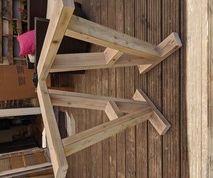 Table Legs From Reclaimed 2x4 : 6 Steps - Instructables Pallet Legs Ideas, 2x4 Table Legs Diy, Farm Table Legs Ideas, Trestle Table Legs Diy, Outdoor Table Legs Ideas, Wood Legs For Table, Legs For Tables Ideas, Rustic Table Legs Ideas, Dining Table Legs Ideas Wooden Diy