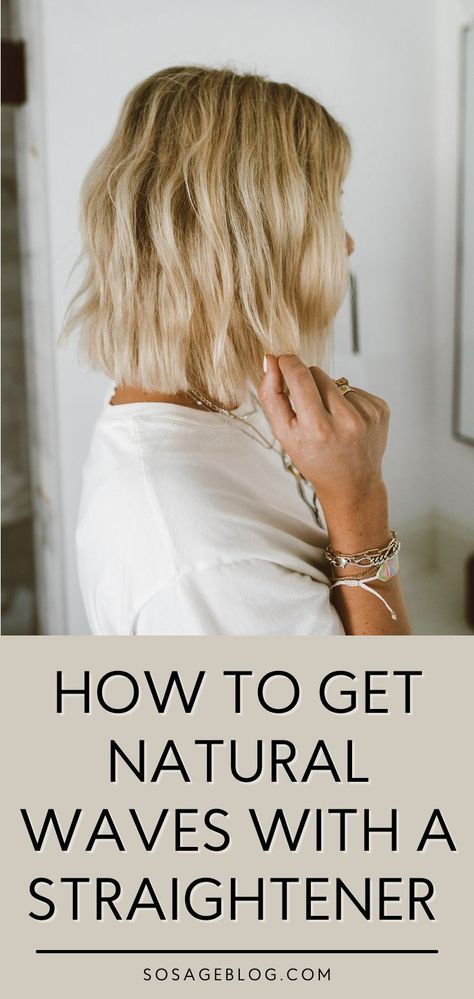 How To Waves With Flat Iron, How To Get A Bend In Your Hair, Bendy Waves Hair, Bend Hair With Flat Iron, How To Straighten The Back Of Your Hair, How To Use Straightener For Waves, Easy Waves With Flat Iron, How To Bend Hair With Flat Iron, Hair Bend Waves