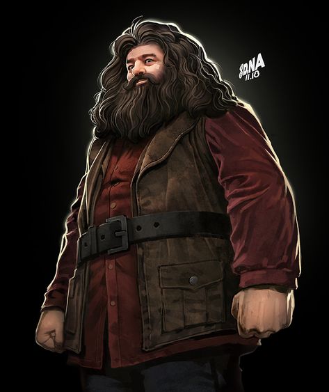 ArtStation - Hagrid Illustration, David Nakayama Hagrid Illustration, David Nakayama, Harry Potter Sketch, Harry Potter Professors, Harry Potter Quilt, Harry Potter Dolls, Harry Potter Wiki, Harry Potter Art Drawings, Harry Potter Painting