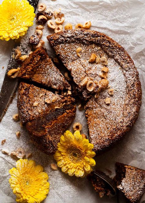 Hazelnut Olive Oil Cake (GF, DF) Lemon Olive Oil Cake, Dairy Free Cake, Hazelnut Cake, Recipe Tin, Recipetin Eats, Lemon Olive Oil, Oil Cake, Olive Oil Cake, Gluten Free Cake