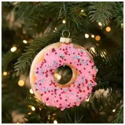 Themed & Novelty Christmas Ornaments - Christmas Ornaments - Christmas Decorations | Hobby Lobby Candy Theme Christmas, Sprinkles Ornaments, Candy Themed Christmas, Donut Ornament, Candy Props, Pink Doughnuts, Candy Wreath, Wreath Attachments, Pink Icing