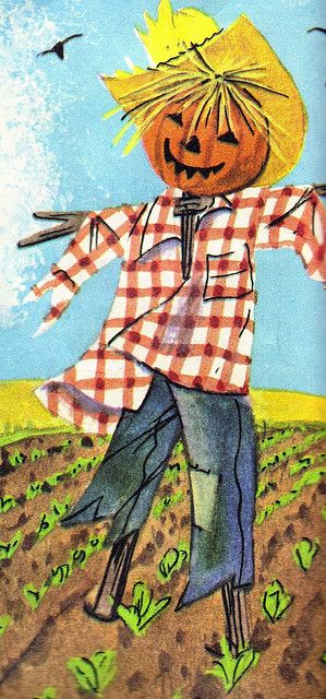 scarecrow Scarecrow Pictures, Scarecrow Painting, Make A Scarecrow, Vintage Halloween Cards, Vintage Halloween Images, Halloween Scarecrow, Fall Scarecrows, Finger Plays, Halloween Images