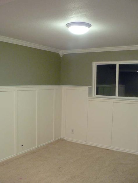 Room ledge before. Wall Paneling Basement, Basement Ledge, Family Rooms Ideas, Basement Suite Ideas, Ideas For Basement, Basement Family Rooms, Ledge Wall, Master Suite Addition, Basement Guest Rooms