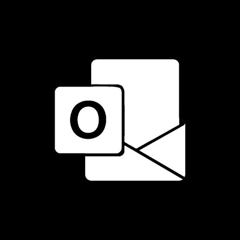 Outlook Icon, Ios Icon, Phone Icon, Iphone Icon, Logo Black, App Icon, Gaming Logos, Ios, Black And White