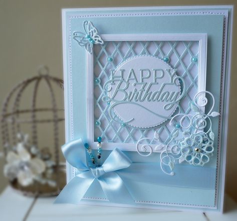 Tonic Studios Framed Lattice Card Lattice Cards, Tonic Cards, Birthday Memes, Studio Cards, Bday Cards, Tonic Studio, Spellbinders Cards, Birthday Cards For Women, Frame Card