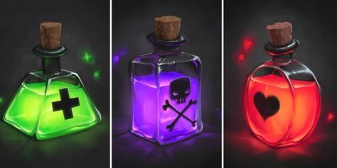 I drew some glowy potion bottles. - Album on Imgur الفن الرقمي, Magic Bottles, Elemental Magic, Potion Bottles, Fantasy Magic, Fantasy Props, Game Props, Game Illustration, Potion Bottle