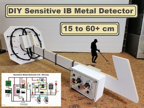 Metal Detektor, How To Make Metal, Computer Diy, Batteries Diy, Gold Detector, Electronic Circuit Projects, Electronics Mini Projects, Diy Simple, Metal Detecting