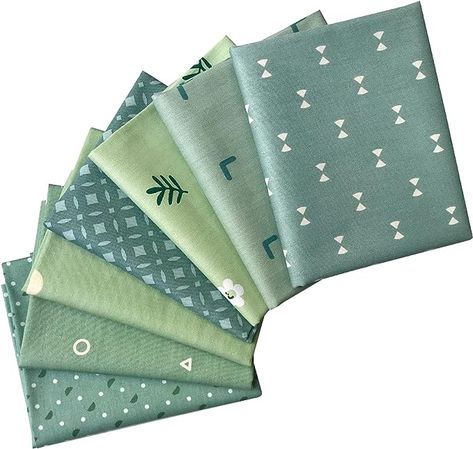 Amazon.com: Qililandiy 7 Pcs Fat Quarters Fabric Bundles Quilting Fabric Bundle Patchwork for Sewing Quilting and Crafting (Green) : Arts, Crafts & Sewing Green Crib, Quilt Fabric Bundles, Quilt Fabric Collections, Fabric Bundle, Crafts Sewing, Quilting Fabric, Fat Quarters, Fabric Collection, Quilting