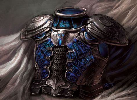 Magic Armor, Magic: The Gathering, Armor Clothing, Mtg Art, Heroic Fantasy, Pathfinder Rpg, Fantasy Props, Dnd Art, Arm Armor