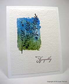 Three Cards Watercolor Blending, Cards Sympathy, Sympathy Cards Handmade, Watercolor Birthday Cards, Silhouette Cards, Nature Card, Paper Stuff, Watercolor Greeting Cards, Paint Cards