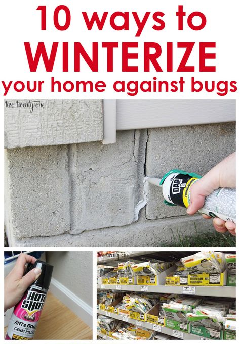 10 ways to winterize your home against bugs! Great tips! Winterize Your Home, Home Maintenance Checklist, Home Improvement Loans, Home Fix, Mobil Home, Up House, Diy Home Repair, Home Repairs, E Learning