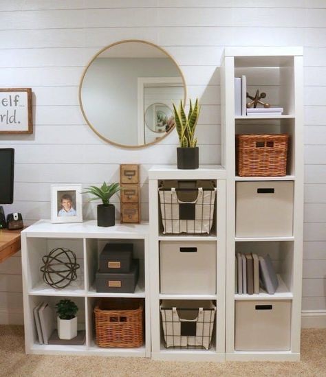 Study Room Organization, Design Blogs, Cube Organizer, Home Office Organization, Cube Storage, Home Office Design, Bedroom Storage, Room Organization, My New Room