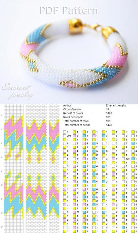 Sulam Manik, Seed Bead Bracelets Tutorials, Seed Bead Tutorials, Seed Bead Bracelet Patterns, Crochet Bracelet Pattern, Pola Bordir, Crochet Beaded Bracelets, Bead Tutorials, Fusion Beads