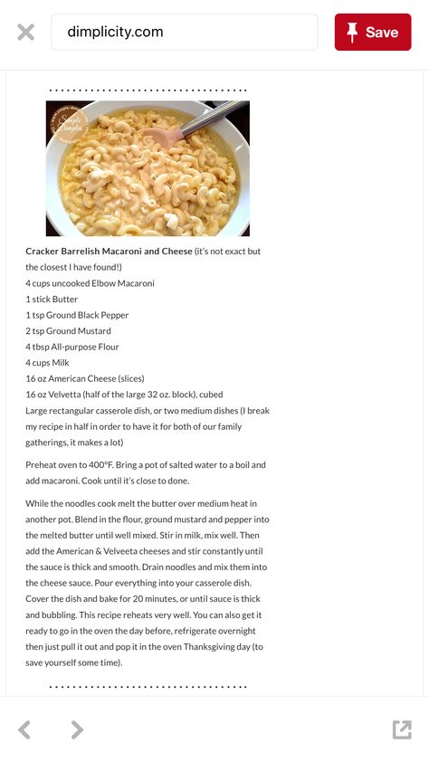 Cracker Barrel Macaroni And Cheese, Cracker Barrel Mac And Cheese Recipe, Cracker Barrel Mac And Cheese, Cracker Barrel Recipes, Copykat Recipes, American Cheese, Ritz Crackers, Mac Cheese, Mac N Cheese Recipe