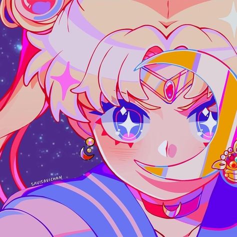 Artist: SAVI @savisavichan (IG) Daily Aesthetic, Kandy, My Pinterest, Sailor Moon, Aesthetic Anime, Blonde, Moon, Reading, Hair