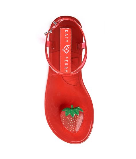 Katy Perry's Jelly Sandals Not Only Look Like Fruit — They Smell Like It, Too! Goody Two Shoes, Jelly Sandals, Top View, Katy Perry, Product Page, Get Dressed, Jelly, Buckle, Rainbow