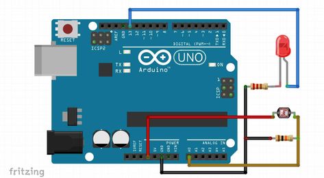 How to connect #LDR with an #Arduino Ldr Sensor, Arduino, Circuit, How To Use, To Learn, Diy Projects