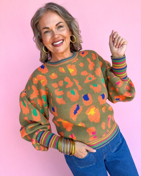 It’s officially “wear a sweater in the morning and regret it in the afternoon” season!🎃🍂🐆 ‘Tis the season, friends!!! We’re loving this semi-cool weather here in the south, and can’t get enough super cute sweaters! Athleisure Tops, Knitted Animals, Detailed Sweater, Outerwear Vest, Denim Accessories, Athleisure Outfits, Capri Blue, Cozy Knit, Boy Tees