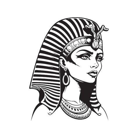 Cleopatra Tattoo, Egyptian Headpiece, Egyptian Cleopatra, Egyptian Eye Tattoos, Eye Tattoos, Egyptian Pattern, Glass Etching Designs, African Tattoo, Deer Drawing