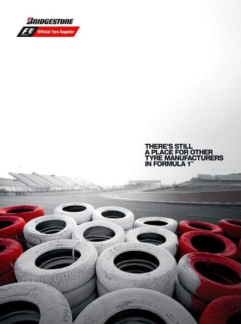 formula 1 ad creative Old Tyres, Bridgestone Tires, 광고 디자인, Ad Of The World, Creative Advertising Campaign, Publicidad Creativa, Old Tires, Street Marketing, Great Ads