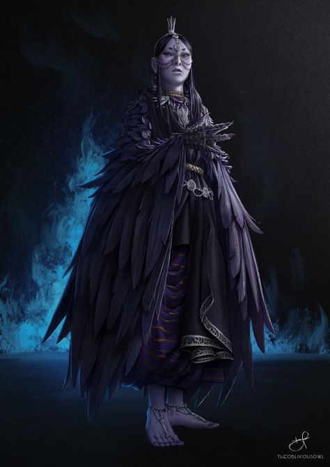 ArtStation - Nazla, The Witch of Guile Shadar Kai, Sky God, Types Of Magic, Scifi Fantasy Art, Raven Queen, Tommy Lee, Skyfall, The Witch, Medieval Fantasy