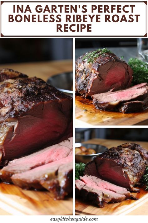 Impress your friends and family with this foolproof boneless ribeye roast recipe. With a few tips from Ina Garten, you can cook the most delicious roast ever! Roast Recipes Oven, Post Roast, Prime Rib Roast Recipe, Ribeye Roast, Boneless Ribs, Rib Roast Recipe, Ina Garten Recipes, Prime Rib Roast, Rib Roast