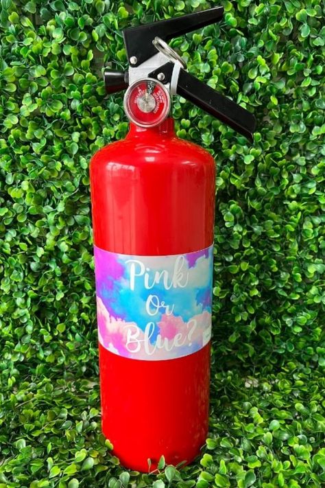 Gender Reveal Fire Extinguisher Colored Fire, Fire Extinguisher, Reveal Parties, Gender Reveal Party, Gender Reveal